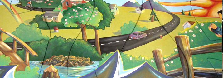 Champlain Heights Community Centre mural Champlain Heights Community Centre mural