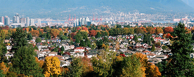 City scape of Vancouver in the fall City scape of Vancouver in the fall