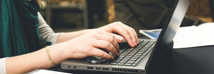 Person working on laptop Person working on laptop