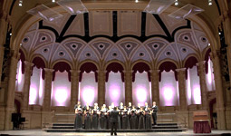 Orpheum Theatre with choir on stage Orpheum Theatre with choir on stage