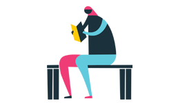 Person sitting on a bench reading a book Person sitting on a bench reading a book